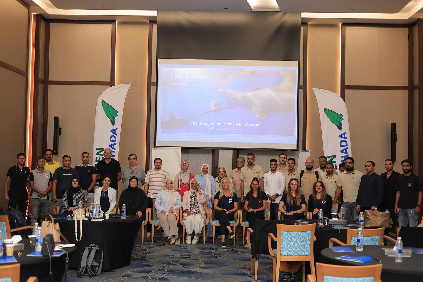 Learning, sharing, and growing together 🐬📚

Our recent dolphin training conference with the Green Hurghada Project, Red...